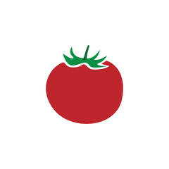 Fresh Tomatoes on Vine in Sunny Vegetable Garden