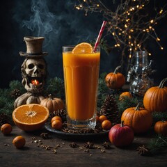 How would you create a juice inspired by a holiday (e.g., Christmas or Halloween)?