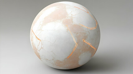 Minimalist AI Powered Globe with Futuristic Design and Soft Colors