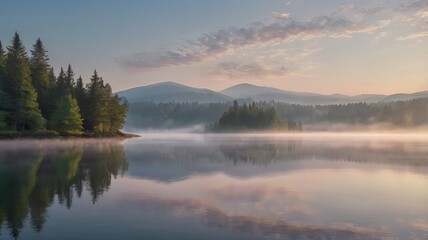 Tranquility And Peace On The Lake