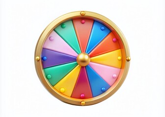 Obraz premium 3D Fortune Wheel Spin - Online Promotion Marketing