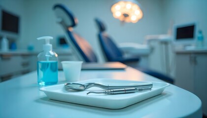 Modern Dental Tools in a Clean Clinical Setting