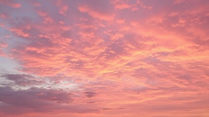 Obraz premium Vibrant shades of pink, orange, and purple mingle in the sky during sunset, bright, sunset