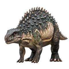 Fototapeta premium A dinosaur with a long neck and a long tail Transparent Background
