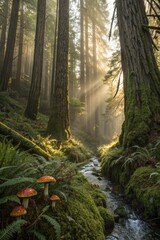 Obraz premium morning in the forest