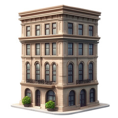 Fototapeta premium Majestic Office Building in the Heart of the Bustling City