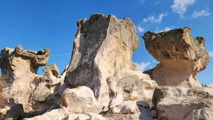 Forty Stairs Castle (Kirk Meriven Kaya Kalesby the Lake Emre which is a serene natural oasis, surrounded by lush greenery and ancient rock formations in the heart of Phrygian Valley in Afyonkarahisar.