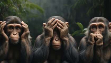 Three monkeys
