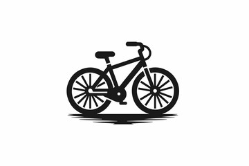 Fototapeta premium Modern bicycle illustration vector logo Concept of cycling.