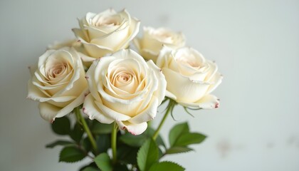 Fototapeta premium A beautiful collection of white, yellow, pink roses.