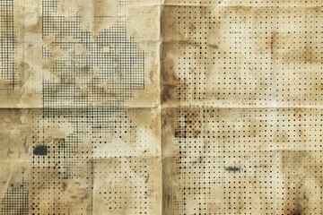 Fototapeta premium Vintage newspaper background with abstract halftone texture.