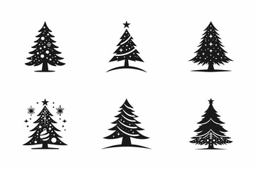Fototapeta premium Christmas Tree - Illustration Icon set