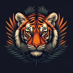 Tiger head illustration