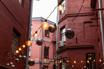 christmas lights on the street 2025