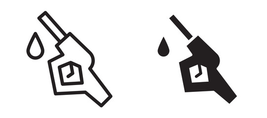 Fuel liner icon vector set.