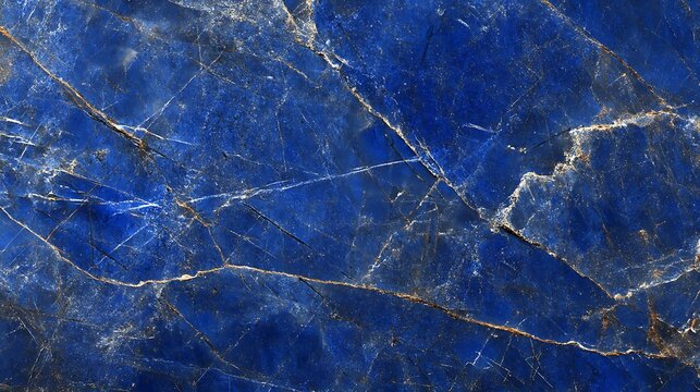 A smooth, polished lapis lazuli background with a subtle sheen 