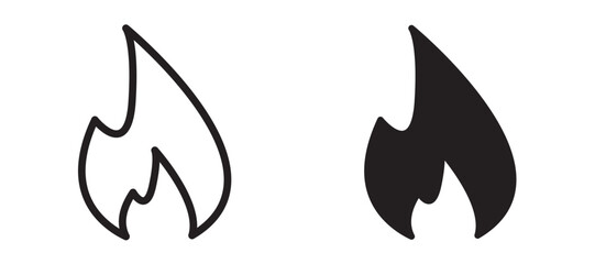 Fire liner icon vector set.