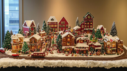 Obraz premium Christmas village