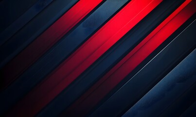 Obraz premium Dark blue background with red and white stripes of the American flag, creating an american theme for banner or web design template,