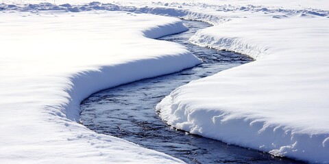 Obraz premium Road in winter snow