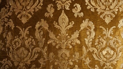 Gold Velvet Finish Wallpaper Background
