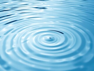 Ripple effect of water creating a serene and calming abstract background, tranquil, fluid