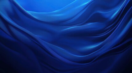 Fototapeta premium Abstract Blue Fabric Drape - A Study in Texture and Light