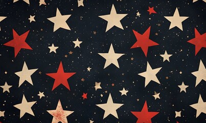 Obraz premium Black and gray background with stars and stripes, featuring an American flag pattern,