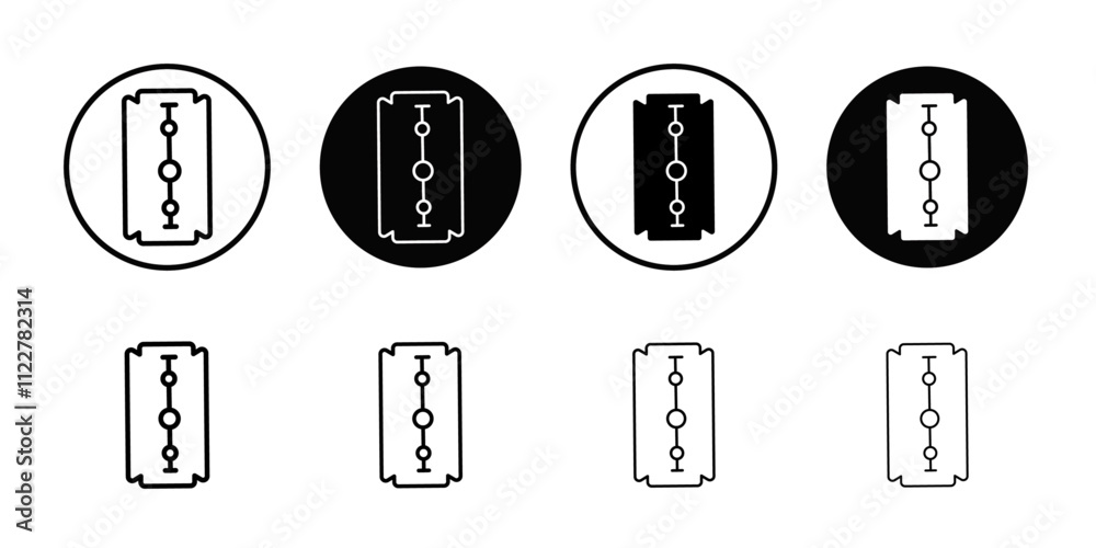 Poster Blade razor icon Outline vector for web ui