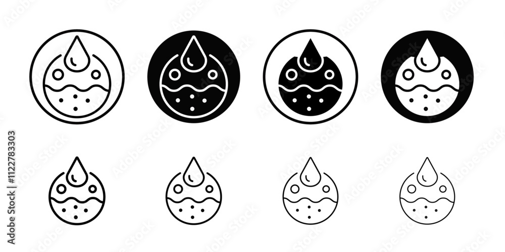 Poster collagen icon outline vector for web ui