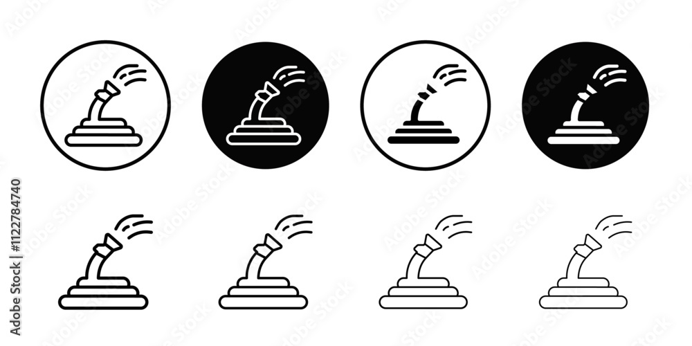 Poster garden hose icon Outline vector for web ui