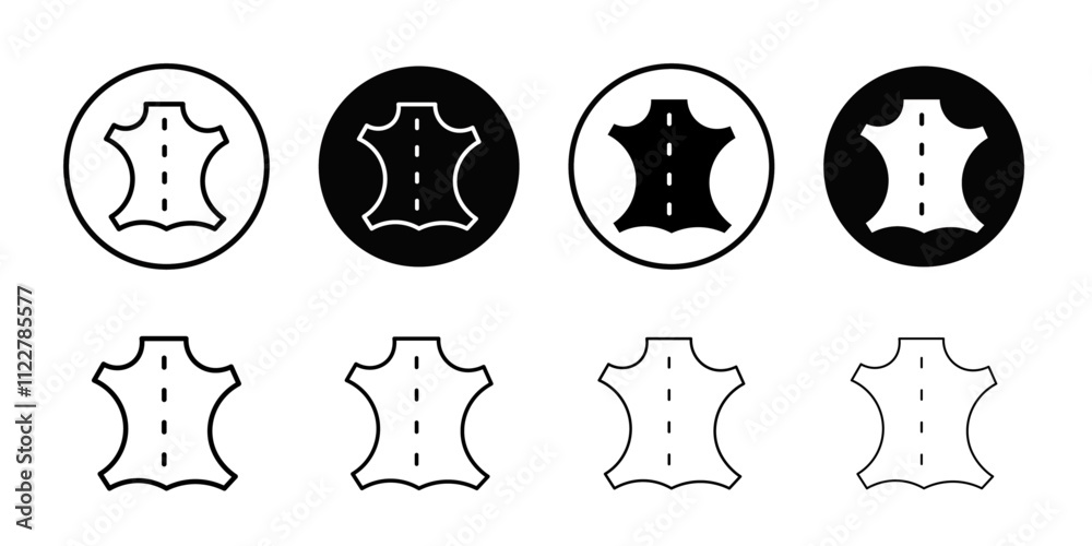 Poster leather icon outline vector for web ui