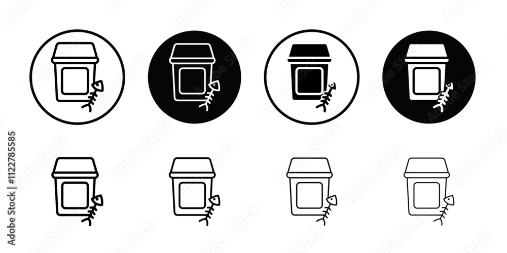 Poster Leftovers Disposal icon Outline vector for web ui
