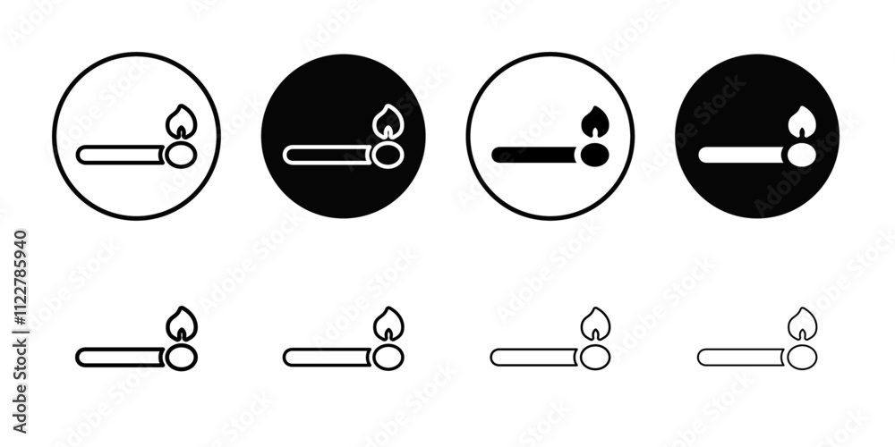 Poster matches icon outline vector for web ui