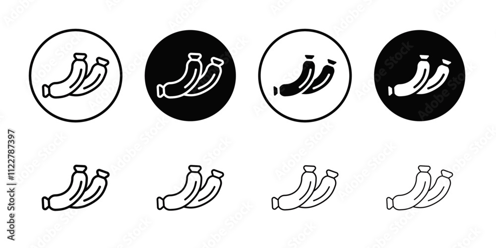Poster sausages icon Outline vector for web ui