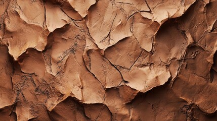Naklejka premium Textured Brown Clay Wall: A Rugged and Earthy Background