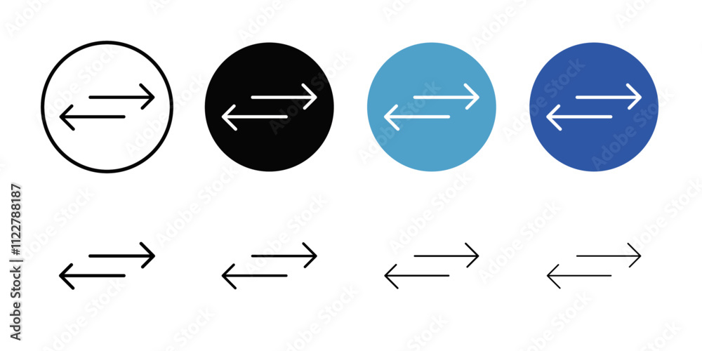 Poster swap Icon Outline vector for web ui