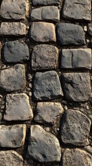 Obraz premium Cobblestone Texture: Seamless Pattern of Aged Stones