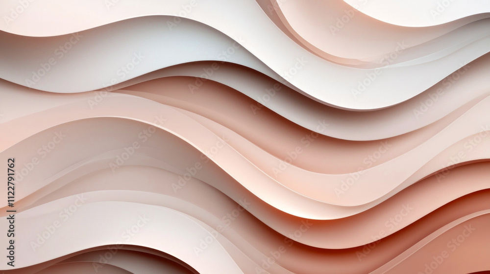 Poster Waves of soft Mocha tones blend seamlessly to create a chic backdrop that adds a touch of sophistication and contemporary flair