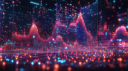 Abstract digital background featuring dark blue tones with light accents creating a dynamic, futuristic atmosphere representing innovation, technology, and digital transformation