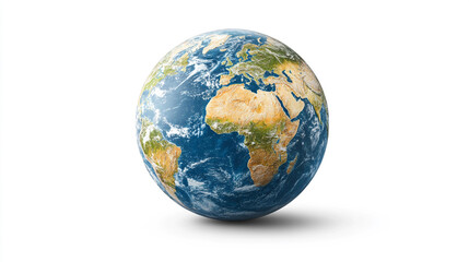 Fototapeta premium Earth Globe Planet World Map D Render Global Environmental Nature