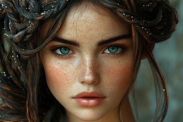 portrait of a woman with dreadlocks