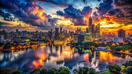 Fototapeta premium Captivating Low Light Photography Showcasing Diverse Backgrounds in Urban Settings, Nature, and Abstract Concepts for Stunning Visual Storytelling and Artistic Expression