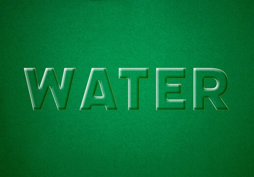 Water Text Effect