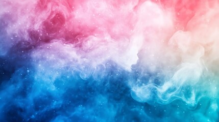 Vibrant cosmic pink and blue abstract smokey background with a dreamy ethereal celestial vibe : Generative AI