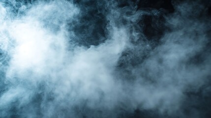 Fototapeta premium Mysterious Smoky Whirlwinds in a Dark Abstract Atmosphere with Dynamic Movement : Generative AI