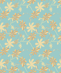 seamless pattern with flowers