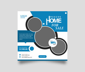 Real estate social media post template