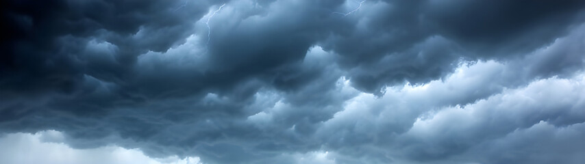 Obraz premium Dark storm clouds gathering overhead.