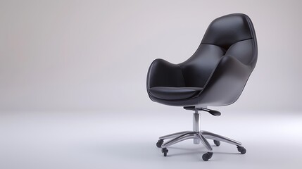 A stylish office chair with adjustable features on a white background.